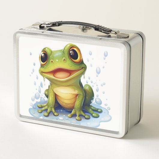 Funny Frosch Metall Brotdose (Rückseite)