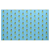 Funny Frosch mit Top-Hut-Cartoon Stoff (Fat Quarter (45,7 x 55,9 cm))