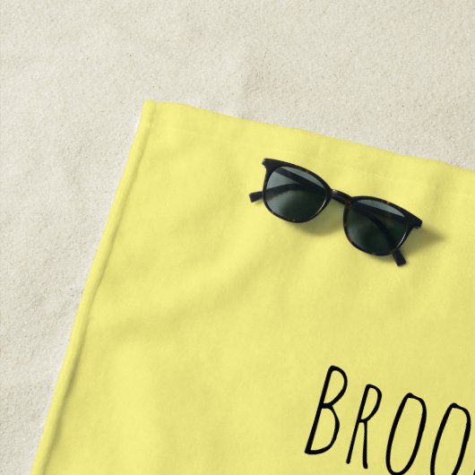 Funny Frosch mit Top-Hut-Cartoon Strandtuch (Beispiel)