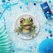Funny Frosch Pappteller (Party)