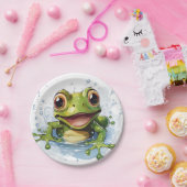 Funny Frosch Pappteller (Party)