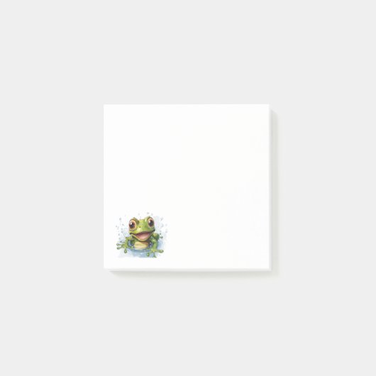 Funny Frosch Post-it Klebezettel (Vorderseite)