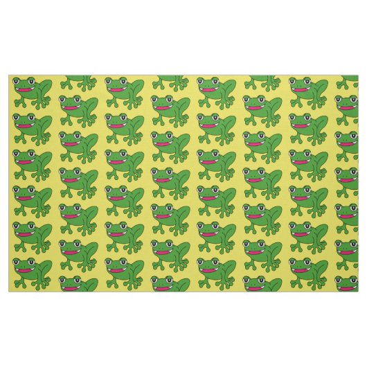 Funny Frosch Stoff (Fat Quarter (45,7 x 55,9 cm))