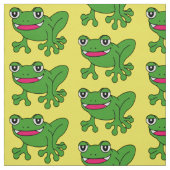 Funny Frosch Stoff (Muster)