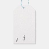 Funny Frosch thematisierte Geburtstag zu und von Geschenkanhänger (Rückseite)