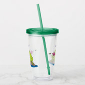 Funny Frosch und Fliege Cartoon Acryltrinkbecher (Links)