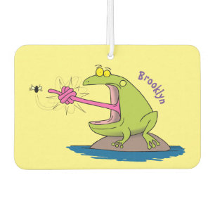 Funny Frosch und Fliege Cartoon Autolufterfrischer