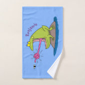Funny Frosch und Fliege Cartoon Badhandtuch Set (Handtuch)
