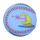 Funny Frosch und Fliege Cartoon Baseball (Vorderseite Links)