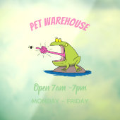 Funny Frosch und Fliege Cartoon Fensteraufkleber (Blatt 3)