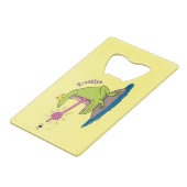 Funny Frosch und Fliege Cartoon Geldbeutel Flaschenöffner (Vorderseite Schrägansicht)