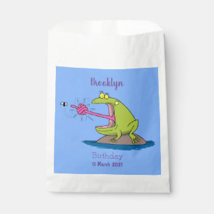 Funny Frosch und Fliege Cartoon Geschenktütchen