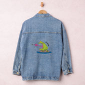 Funny Frosch und Fliege Cartoon Jeansjacke (Hangar)