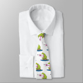 Funny Frosch und Fliege Cartoon Krawatte (Gebunden)