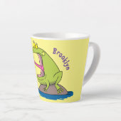 Funny Frosch und Fliege Cartoon Milchtasse (Rechte Ecke)