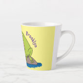 Funny Frosch und Fliege Cartoon Milchtasse (Rechts)