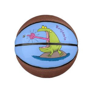 Funny Frosch und Fliege Cartoon Mini Basketball