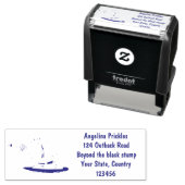 Funny Frosch und Fliege Cartoon Permastempel (Beispiel)