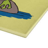 Funny Frosch und Fliege Cartoon Schneidebrett (Ecke)