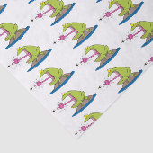 Funny Frosch und Fliege Cartoon Seidenpapier (Ausschnitt)