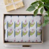 Funny Frosch und Fliege Cartoon Seidenpapier (Geschenk)