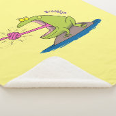Funny Frosch und Fliege Cartoon Sherpadecke (3/4)