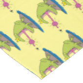 Funny Frosch und Fliege Cartoon Tischdecke (Schrägansicht)