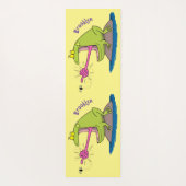 Funny Frosch und Fliege Cartoon Yogamatte (Rückseite)