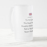 Funny Frosted Bierkrug 'Queen's Royal Toast'