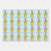 Funny Frosty Beer Man Spaß Custom Foto Weihnachten Geschenkpapier Set (Vorderseite 2)