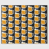 Funny Frothy Biermuster Tasse Geschenkpapier (Flach)