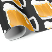 Funny Frothy Biermuster Tasse Geschenkpapier (Rolleneckpunkt)