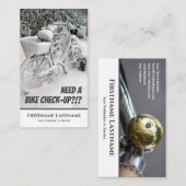 Funny frozen bike for Bicycle Repair Shops Visitenkarte (Vorne/Hinten)