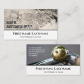 Funny frozen snow bikes for Bicycle Repair Shops Visitenkarte (Vorne/Hinten)