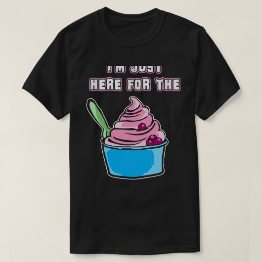 Funny Frozen Yogurt Zeichnend Mädchen T-Shirt Kind (Design vorne)