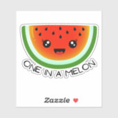 Funny frucht pudeln in einer Melone Laptop Wasserf Aufkleber (Blatt)