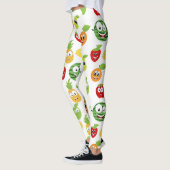 Funny Fruchtgums mit Gesichtsmuster Leggings (Links)
