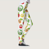 Funny Fruchtgums mit Gesichtsmuster Leggings (Rechts)