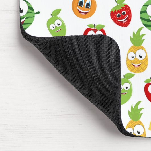 Funny Fruchtgums mit Gesichtsmuster Mousepad (Ecke)