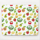 Funny Fruchtgums mit Gesichtsmuster Mousepad (Vorne)
