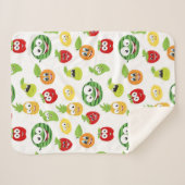 Funny Fruchtgums mit Gesichtsmuster Sherpadecke (Vorderseite (Horizontal))