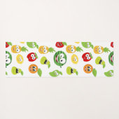 Funny Fruchtgums mit Gesichtsmuster Yogamatte (Rückseite (Horizontal))