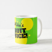 Funny Fruchtsaft Kaffee Tasse mit individuelle Nam (VorderseiteRechts)