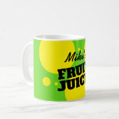 Funny Fruchtsaft Kaffee Tasse mit individuelle Nam (Vorderseite Links)