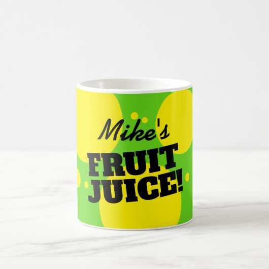 Funny Fruchtsaft Kaffee Tasse mit individuelle Nam (Mittel)