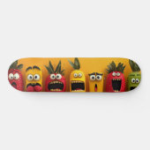 Funny Fruit Emojis Skateboard (Horizontal)