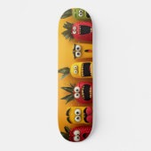 Funny Fruit Emojis Skateboard (Vorderseite)