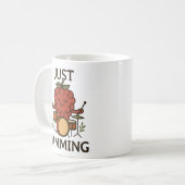 Funny Fruit - Himbeere nur Jamming Kaffeetasse (Vorderseite Links)