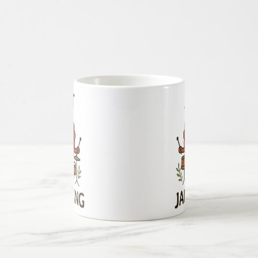 Funny Fruit - Himbeere nur Jamming Kaffeetasse (Mittel)