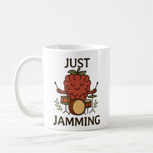 Funny Fruit - Himbeere nur Jamming Kaffeetasse (Links)